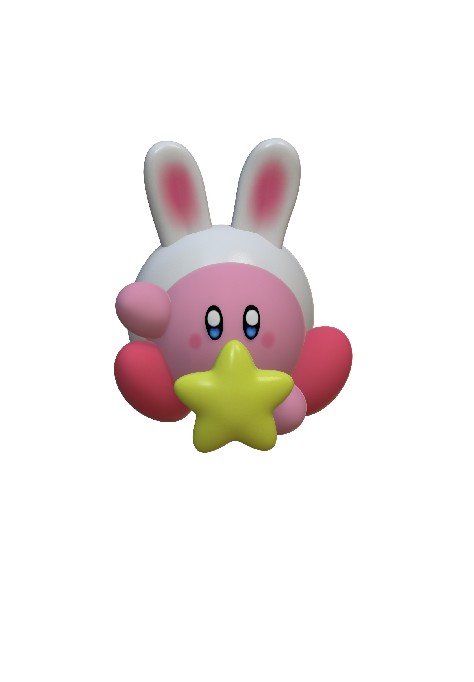 3d kirby with a star sculpt