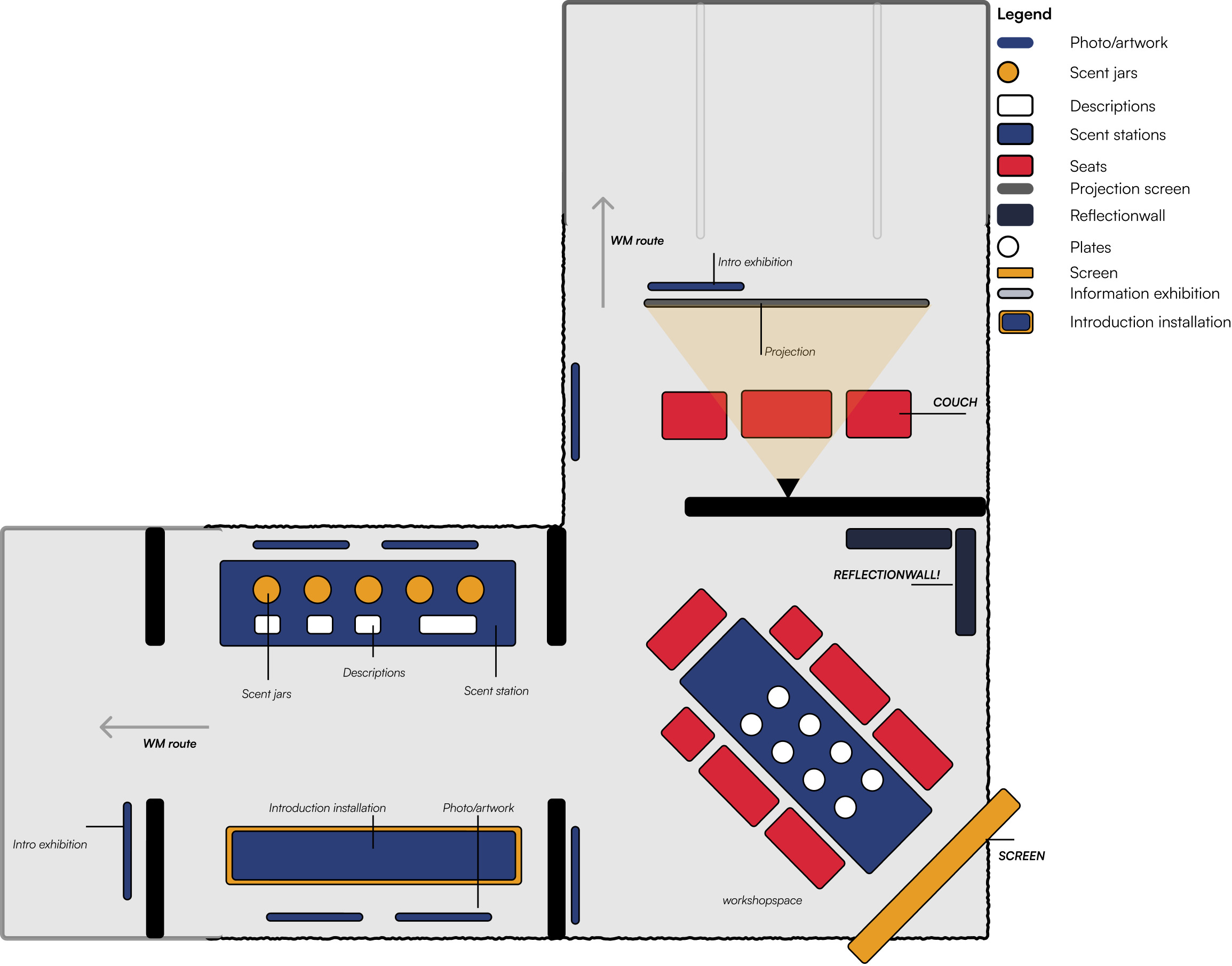 Herinnering Aan Tafel exhibition concept map