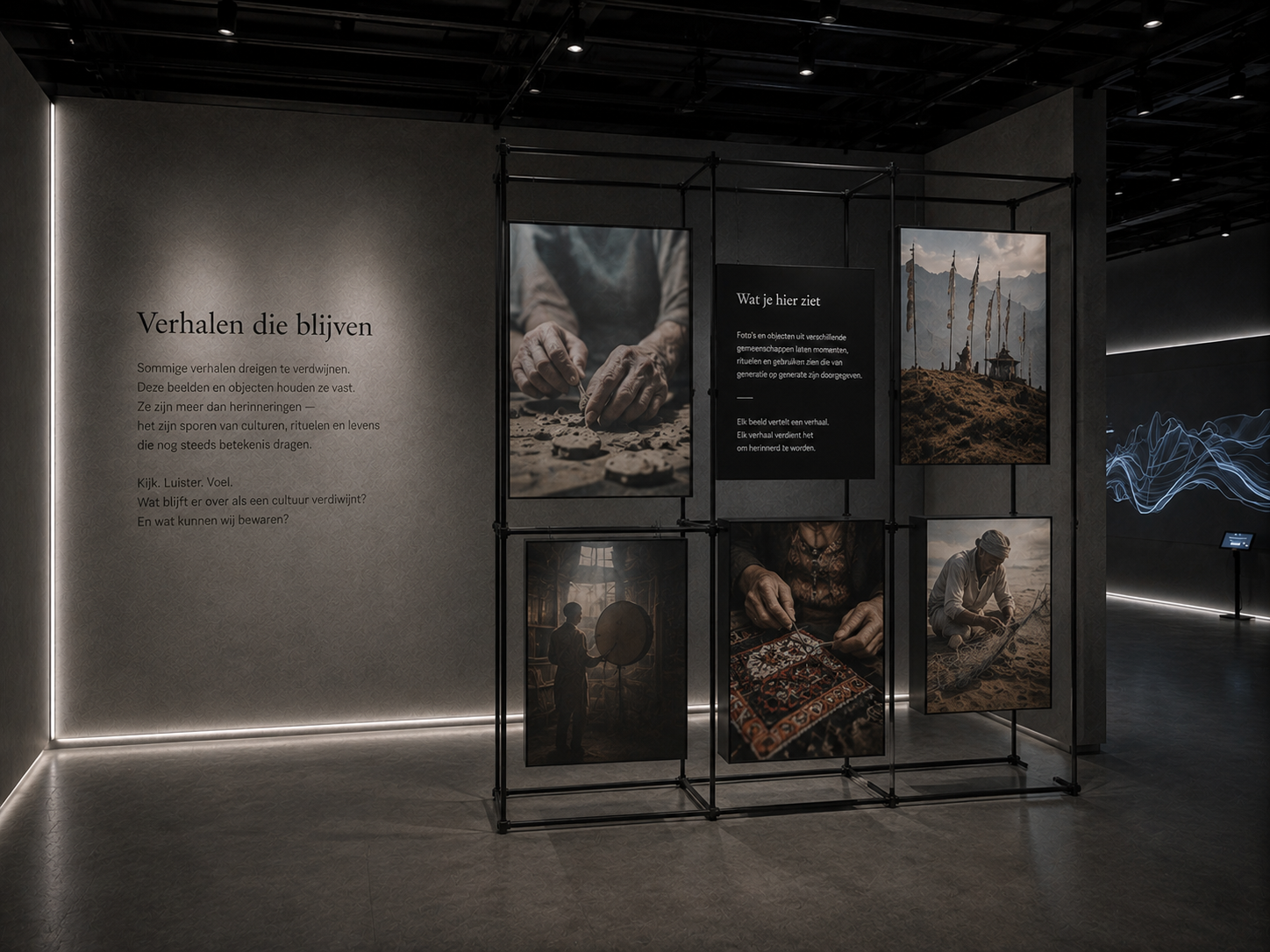 Herinnering Aan Tafel exhibition concept mockup