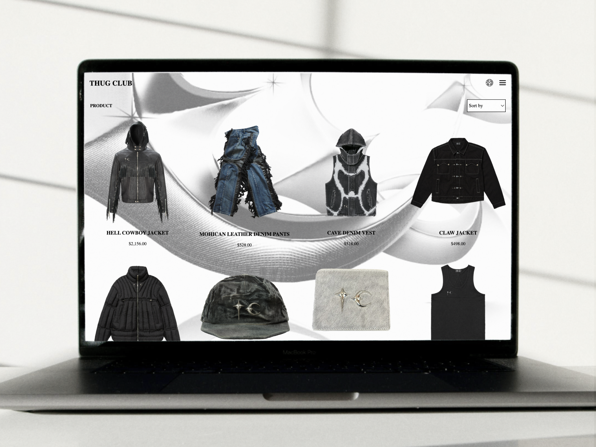 Thug Club re-design mockup